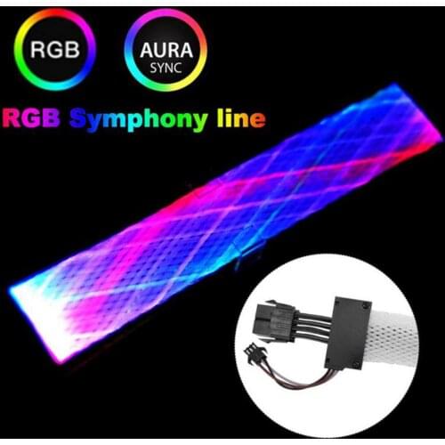 Net Type 8PIN LED connector Extension Cable cord Wire LED Synchronous RGB Light Computer Cord Power Extension Cable for PC Case