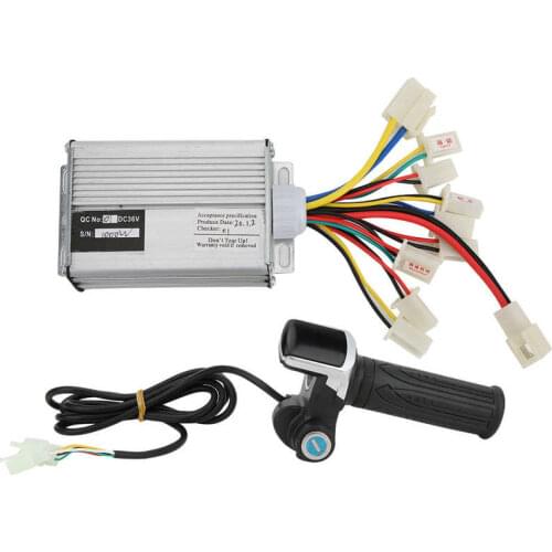 DC 36V 1000W Electric Scooter Brushed Controller Thumb Throttle Grip Set with Lock Electric Quantity Display For E-bike