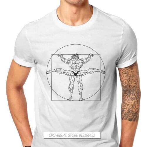 Grappler Baki Hanma Yujiro Dou Manga TShirt For Men Black Muscle Soft Summer Tees T Shirt Trendy Fluffy