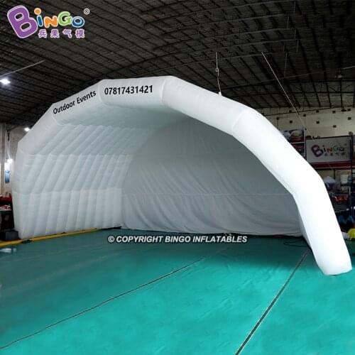 Customized 8x5.4x4.6 Meters Inflatable White Tent / Blow Up Stage Cover Marquee for Event Toy BG-T0361