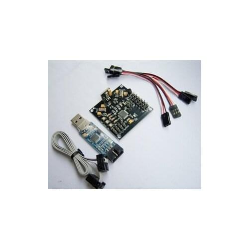 KK v5.5 Flight Circuit Control Board v2.9 +Programmer Firmware Loader USB For RC 4-Axis Quad MultiCopter UFO