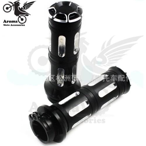 25MM 1'' retro moto grip classic motorbike hand grips vintage motorcycle handle bar for harley Sportster Dyna Softail handlebar