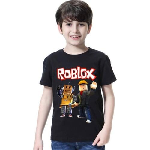 2021 Summer Childrens Clothing Fashion T-Shirt Short Sleeve T-shirts Robloxing Roblox Boys Girls Tops Kids Summer Clothes