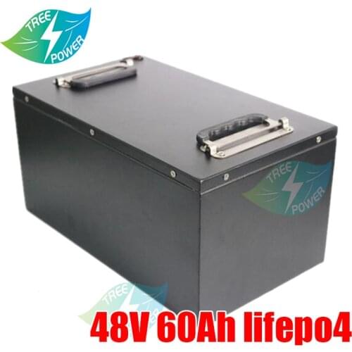 48V 60Ah LiFepo4 lithium battery pack with BMS for 4000w motorhome electric car solar energy+Charger