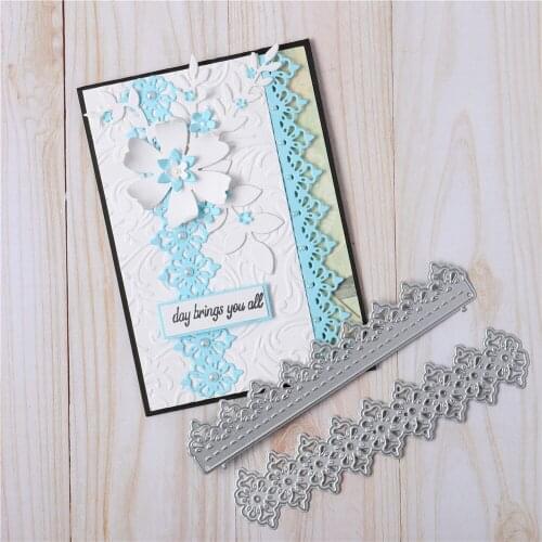 YaMinSanNiO Layer Lace Edge Metal Cutting Dies Corners for Photo Scrapbooking Album Card Making Embossing Stencil Craft Die Cut