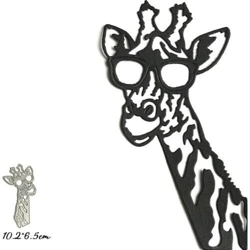 MISS VINTAGE Metal Cutting Dies Cut Mold Animal Giraffe Decoration Scrapbook Paper Craft Knife Mould Blade Punch Stencils