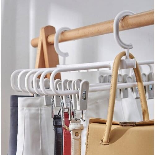 Multi-layer Drying Rack Magic Hanging Clothes Pant Hanger Rack Multifunction