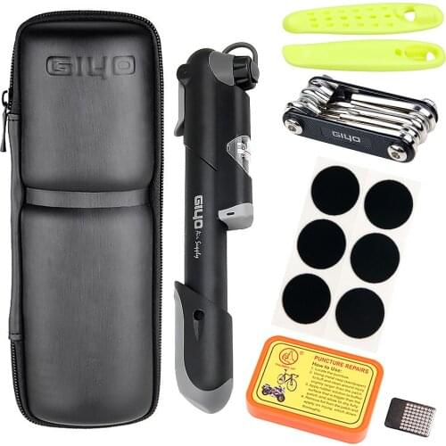Bicycle Repair Tools Portable Bike Tire Repair Kits Bicycle Tool Pump Cycling Puncture Repair Tool Bag Bike Storage Bottle