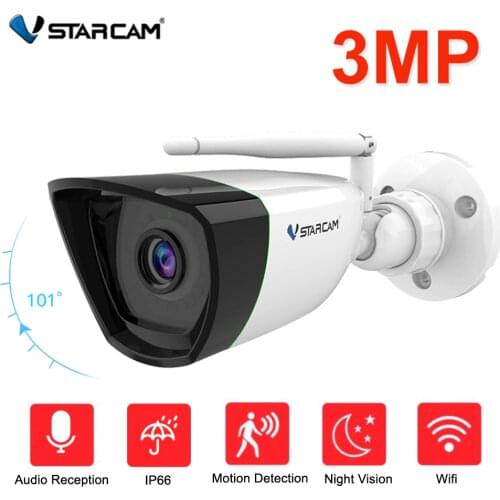 Vstarcam 3MP 1080P Outdoor Bullet IP Camera Wifi Surveillance Security Camera IR Motion Alarm IP66 Waterproof CCTV Camera 1296P