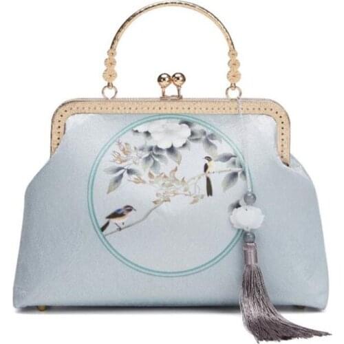 New 2021 leather Antique Cheongsam Bag Gold bag luxury handbag famous brand trend wild single shoulder messenger bag female bag