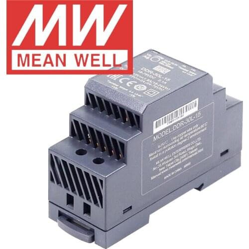 Original Mean Well DDR Series 30W Din Rail Type DC-DC Converter meanwell 9~36Vdc/18~75Vdc input DDR-30G/L-5/12/15/24