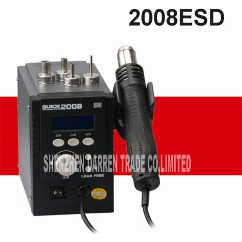 700W Hot Air Gun 2008ESD Soldering Station LED Digital Desoldering Station Iron Tool Solder Welding 220V/110V