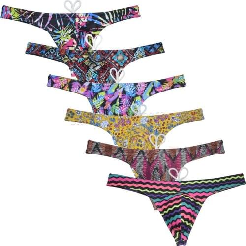 Sexy Mens Bikini Swim Thong Nylon Quick Dry Cartoon Swimsuit Mini Beachwear Surfing Thongs Smooth Swimwear T-back