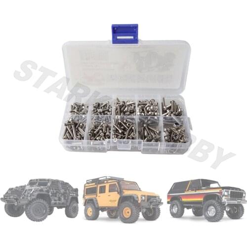 Full Set Hexagon Socket Head Cap Screw Model Car Screws Kit w/ Body Shell Clip Pin for 1:10 RC Car Traxxas TRX-4 82056-4