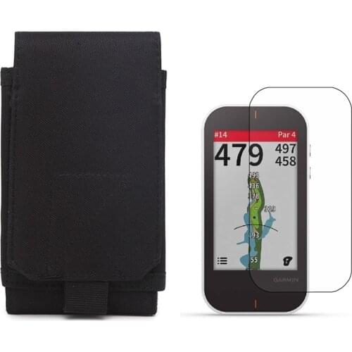 Portable Storage Case Bag Pouch + Screen Protector Shield Film for Garmin Approach G80 Golf GPS Accessories