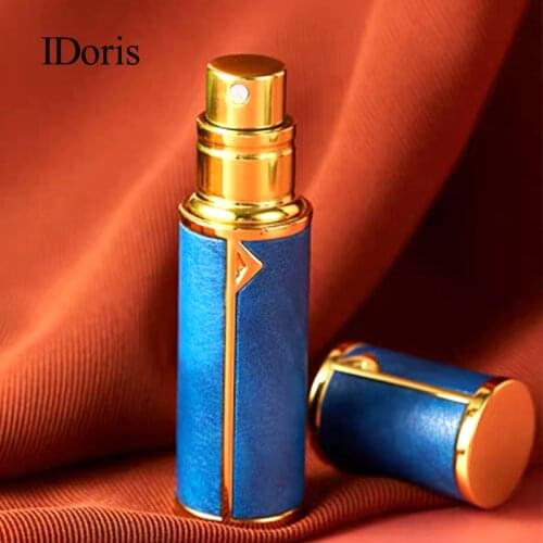 IDoris 5ml Portable Travel Mini Container Aluminum Refillable Perfume Spray Bottle Empty Cosmetic Storage Bottle Water Container