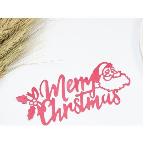 Merry Chrsitmas Metal Cutting Dies for Scrapbooking Handmade Tools Mold Cut Stencil New 2021 DIY Card Make Mould Model Craft