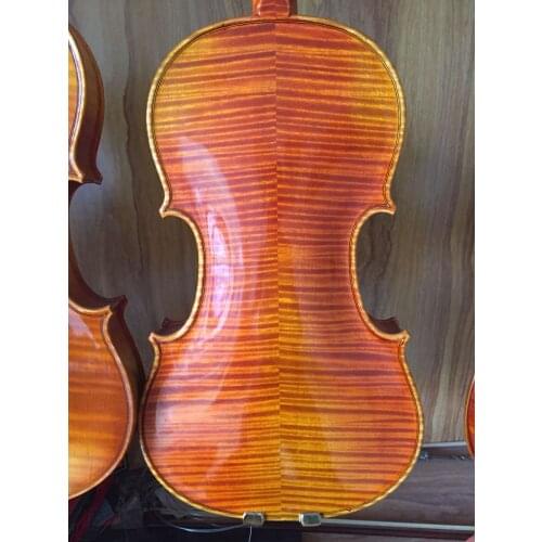 Maple natural tiger Red light handmade violin 4/4 solid wood violin handmade paint beginner professional violin free shipping