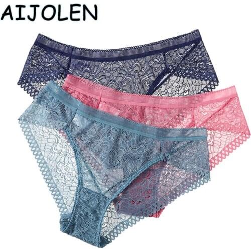 AIJOLEN Hollow Lace Sexy Underwear Summer Ladies Underpants Solid Color Sexy Briefs Underwear for Women Sexy Briefs Panties