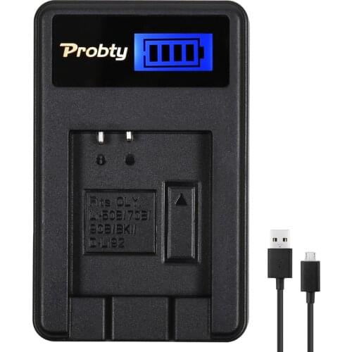 Probty Li-50B Li 50B Li50B LCD Battery Charger For Olympus U1020 U1030SW SP 810 800UZ u6010 u6020 u9010 SZ14 SZ16