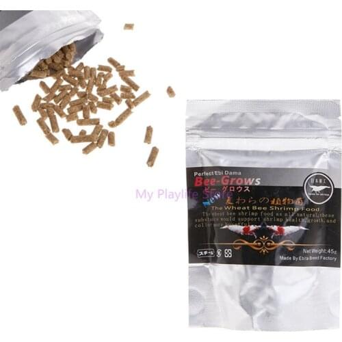 1 Bag Aquarium Fish Food Crystal Shrimp Fish Tank Wheat Stem Bacteria Vitamins Nutrition Good For Fish Growing C42