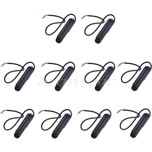 10Pcs Black Belcat Alnico V Hot Rail Blade Pickup For Strat Guitar Replacement