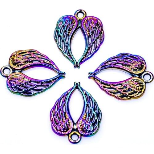 10pcs Wings Charms For Jewelry Making Supplies Eagle Pendant DIY Earrings Necklace For Women Men Handmade Materials Components