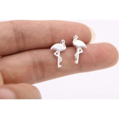 30PCS Fashion individualizing animal stud earrings China red-crowned cranes style earring stud earrings