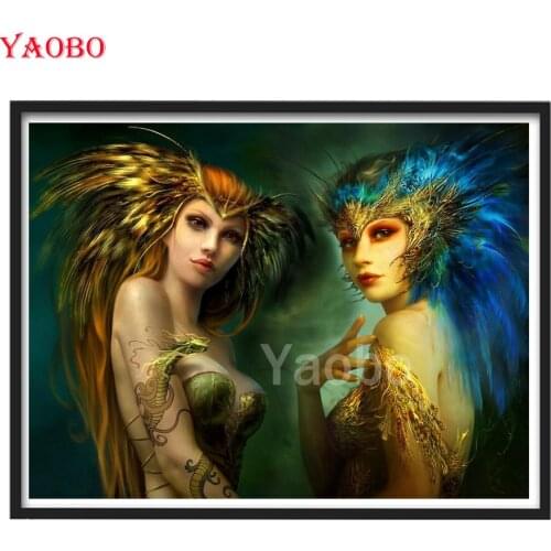 5D DIY Diamond Painting Full Square New Arrivals Fantasy Beauty Diamond Mosaic Rhinestone Embroidery Bead Kits Manual Hobby