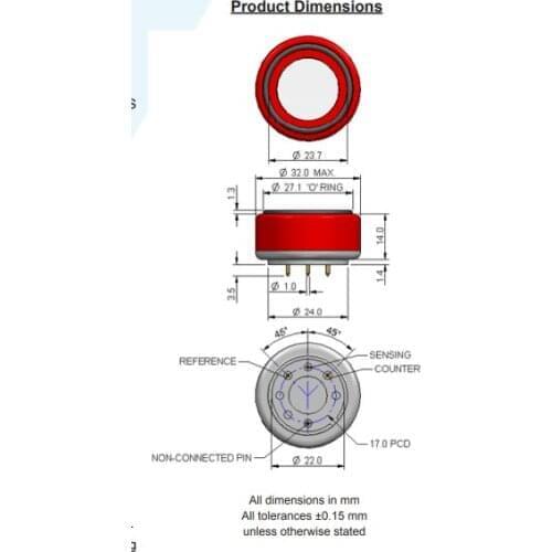 AB704-407 CITY CO GAS SENSOR
