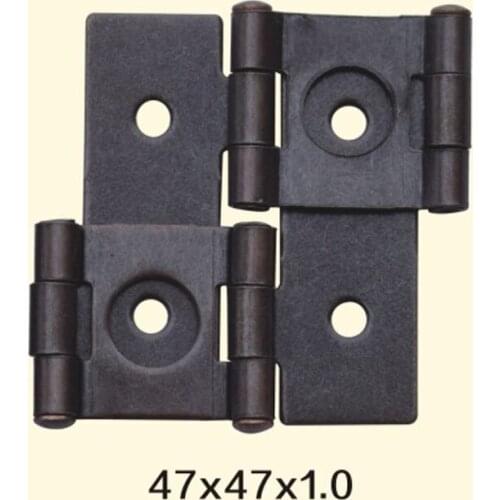 Freeshipping 47*47*1mm Iron Metal Hinge Sewing Machine Folding Table Furniture Flip Tray Hinges Big Door Hinges