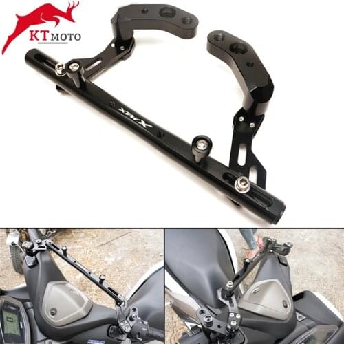 For Yamaha XMAX 250 XMAX 300 XMAX 125 400 Motorcycle CNC Aluminum Cross Bar Balance Handlebar Damper Levers mobile phone stand