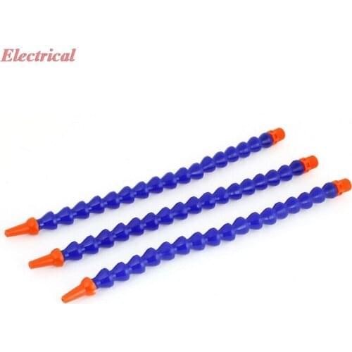 11.6" Long 1/4" PT Male Threaded Flexible Oil Coolant Pipe Hose