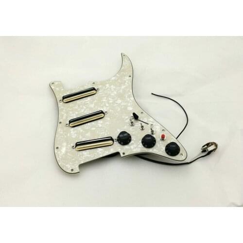 ST Style Guitar Pickups SSS Humbucker Pickups Zebra Guitar Pickguard Wiring Suitable for Str Guitar 20 style combinations