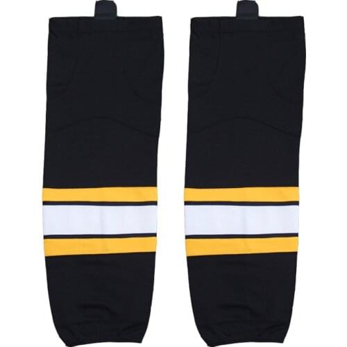 Ice Hockey Equipment Socks Team Sport Support Hosiery Adult Hockey Sock Ice Hockey Socks W014 BLACK