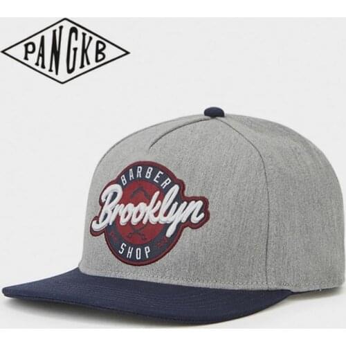 PANGKB Brand FASTBALL CAP grey BROOKLYN hip hop snapback hat for men women adult outdoor casual sun baseball cap