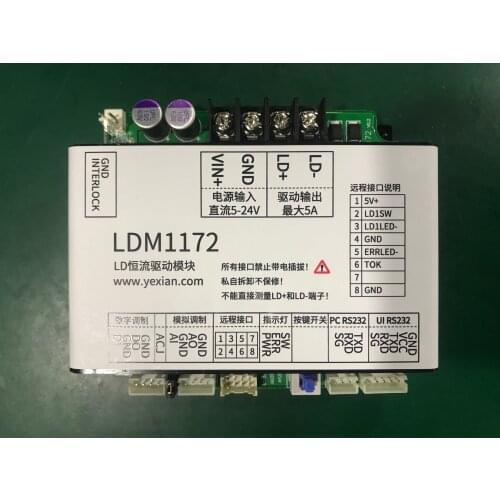 LDM1172 Semiconductor Diode Laser LD Constant Current Drive Module, 5A, Continuous/pulse