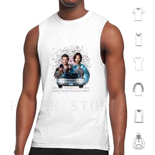 Limited Edition Supernatural Family Don'T End With Blood 4 W Signed W2 Tank Tops Vest Sleeveless Arch Angel Castiel Dean
