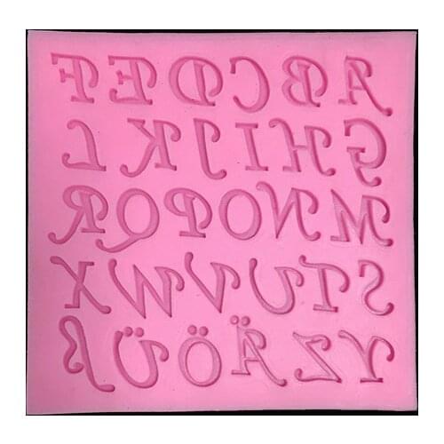 Minsunbak DIY handmade chocolate creative cake decoration silicone mold Art letters Baking tools Kitchen accessories