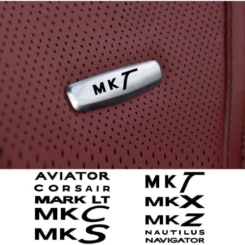 Car Chair Seat Sticker Front Seat Tuning Badges Metal For Lincoln Aviator Corsair Mark LT MKC MKS MKT Navigator Car Accessories