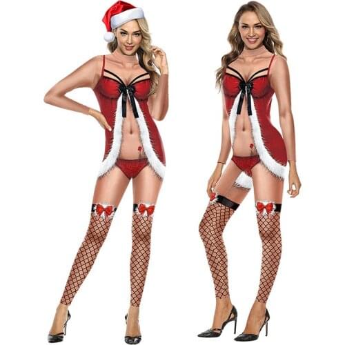 2021 New Autumn and Winter Christmas Stage Suits Amazon Long-sleeved Ladies Christmas Print Tights