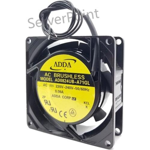 NEW For ADDA AD0824UB-A71GL 8CM AC220V-240V 0.08A 50/60HZ Cooling Fan