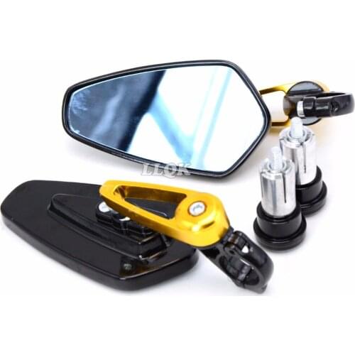 New arrival most motorcycle 7/8"" 22mm handle bar Rearview Side Mirror Motocycle Bar End Mirror For APRILIA RS50 RS 50 R S 50