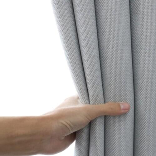 Customized Nordic Simple New Curtains Cotton linen living Room Shading Heat Insulation Bedroom Fabric Cleaning
