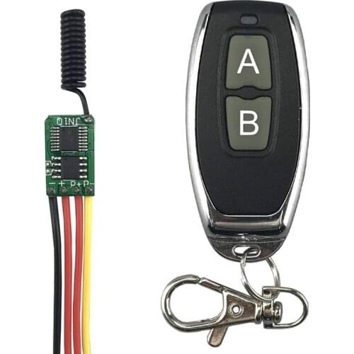 Wireless Remote Control Switch 433mhz rf Transmitter Receiver kit 3.7v 5v 6v 9v 12v Battery Power Mini Small Controller Module
