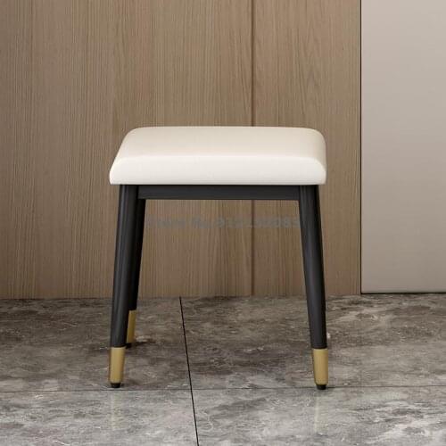 Nordic light luxury dressing stool modern minimalist net red style home bedroom dressing table stool low stool makeup chair 144