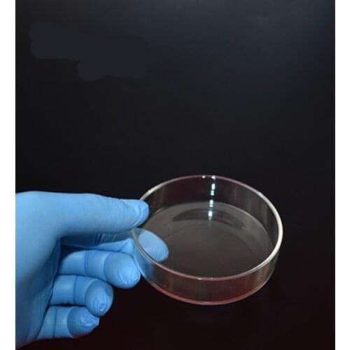 5pcs /lot 75MM High Quality Glass Petri Dish for Lab Plate Bacterial Yeast Diameter