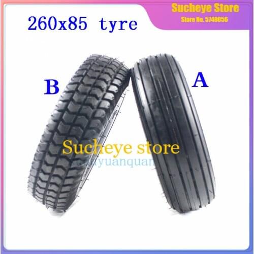 High-quality 260x85 tires 3.00-4 10''x3'' Scooter tyres and inner tubes kit fits electric kid gas scooter wheelChair Wheelbarrow