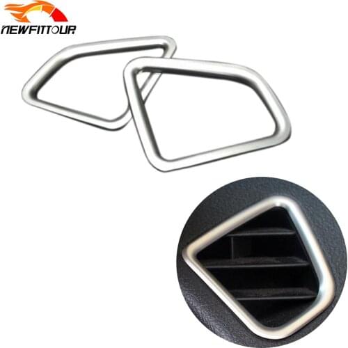 2pcs Car Front AC Vent Outlet Cover Trim Chrome Air Conditioning Outlet Frame For Suzuki SX4 S-Cross 2014-2020
