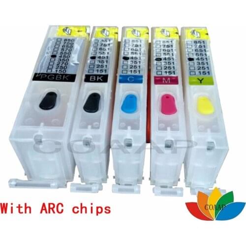 5x Refillable Canon PGI-650XL / CLI-651XL cartridge for MG7160 MG5560 MG6360 MG5460 MG5660 *High Yield
